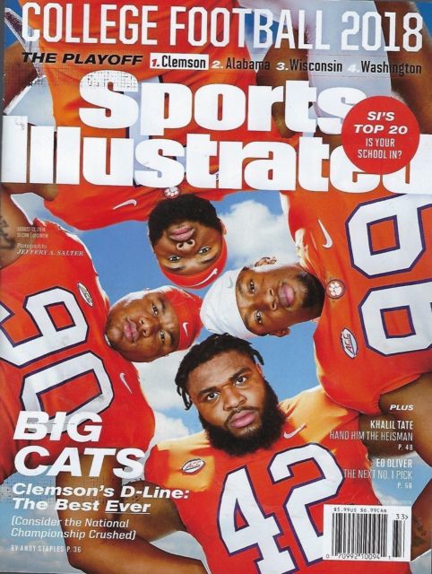 Wilkins and Clemson on SI cover (copy)